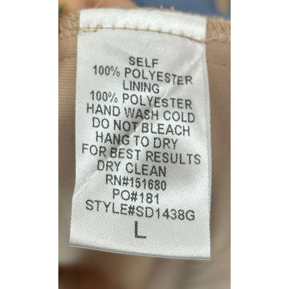 Storia Blue Lace Mini Dress L Romantic Cottagecore Fairy Coquette Feminine - Picture 11 of 11